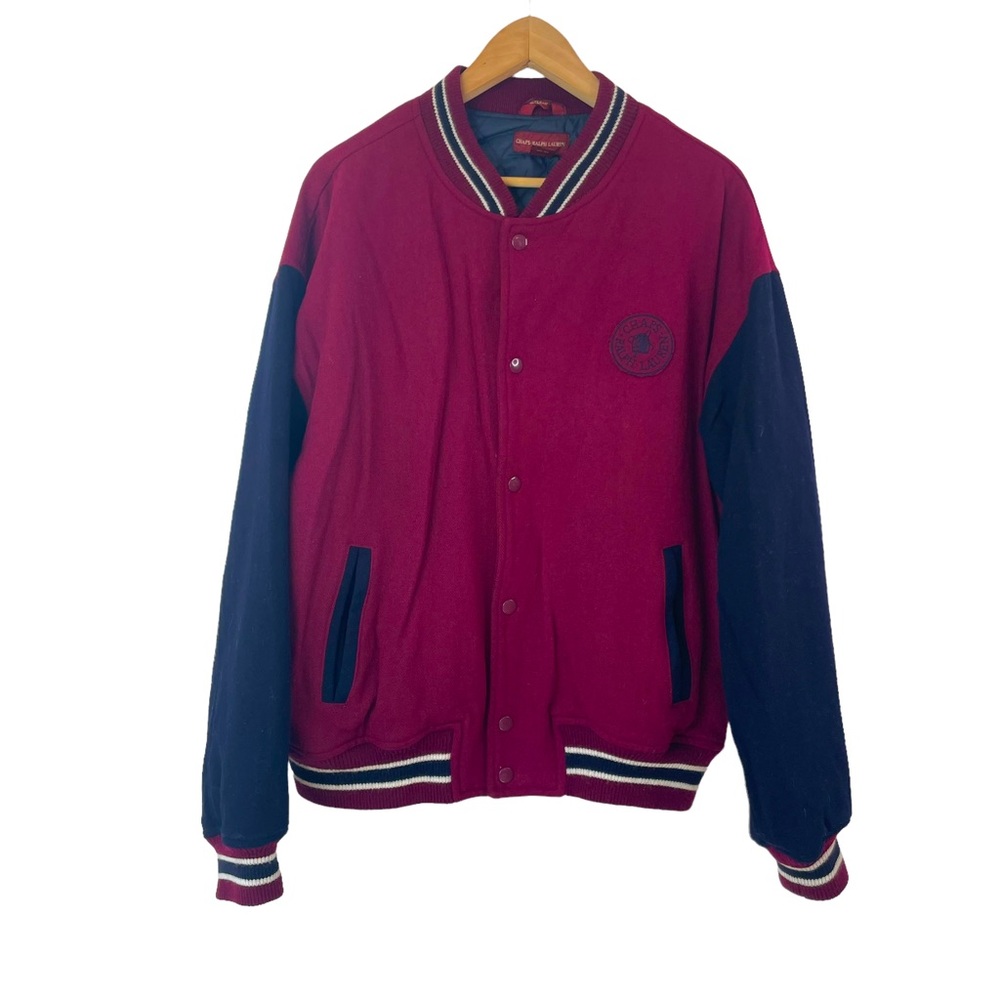 Vintage Ralph Lauren Chaps Men’s Letterman’s Wool Varsity Jacket
